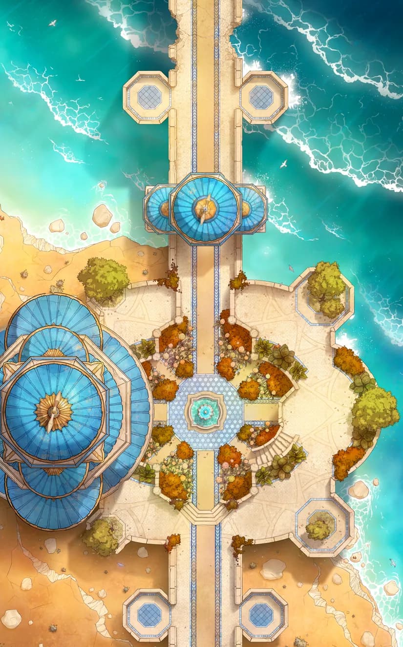 Djinn Gardens map, Autumn Day variant thumbnail
