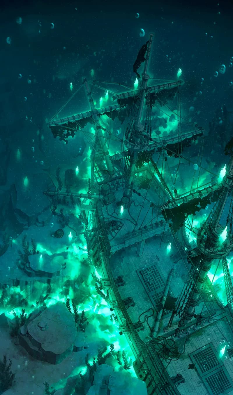 Haunted Ghost Ship Exterior map, Original Day variant