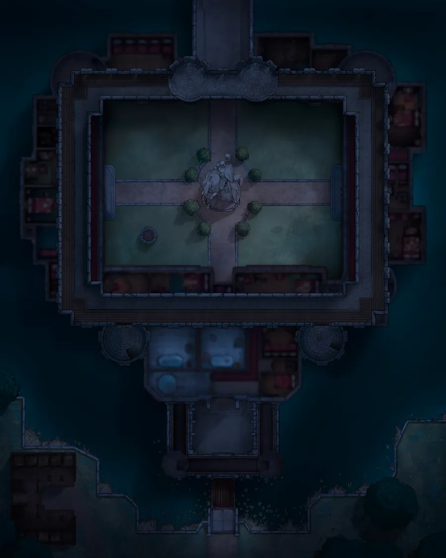 Palace Outer Court map, Third Floor Original Night variant thumbnail