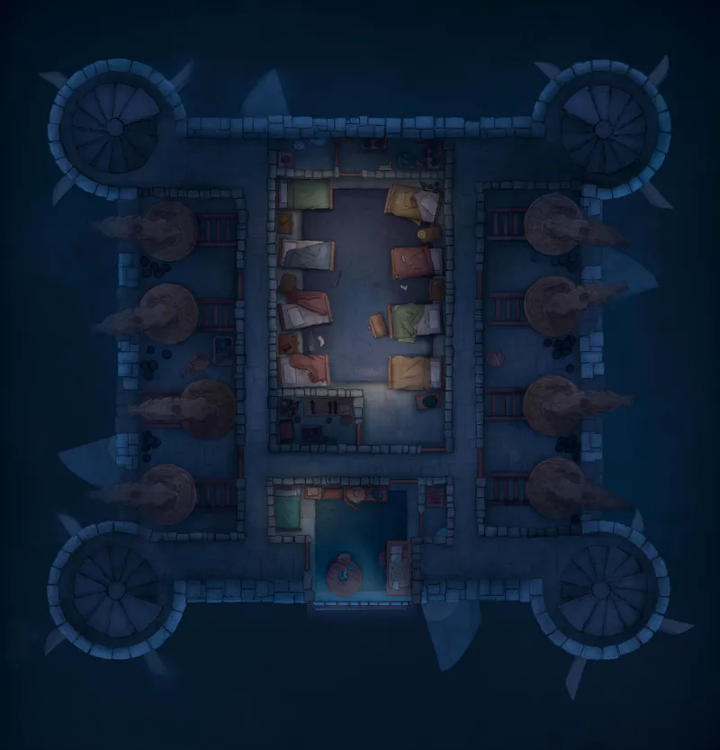 Floating Castle map, Cannon Room Night variant thumbnail