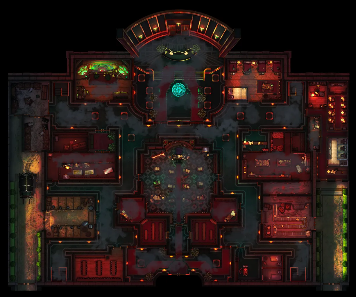 Wizard Bank Interior map, Floor B1 Alarm Smoke variant thumbnail