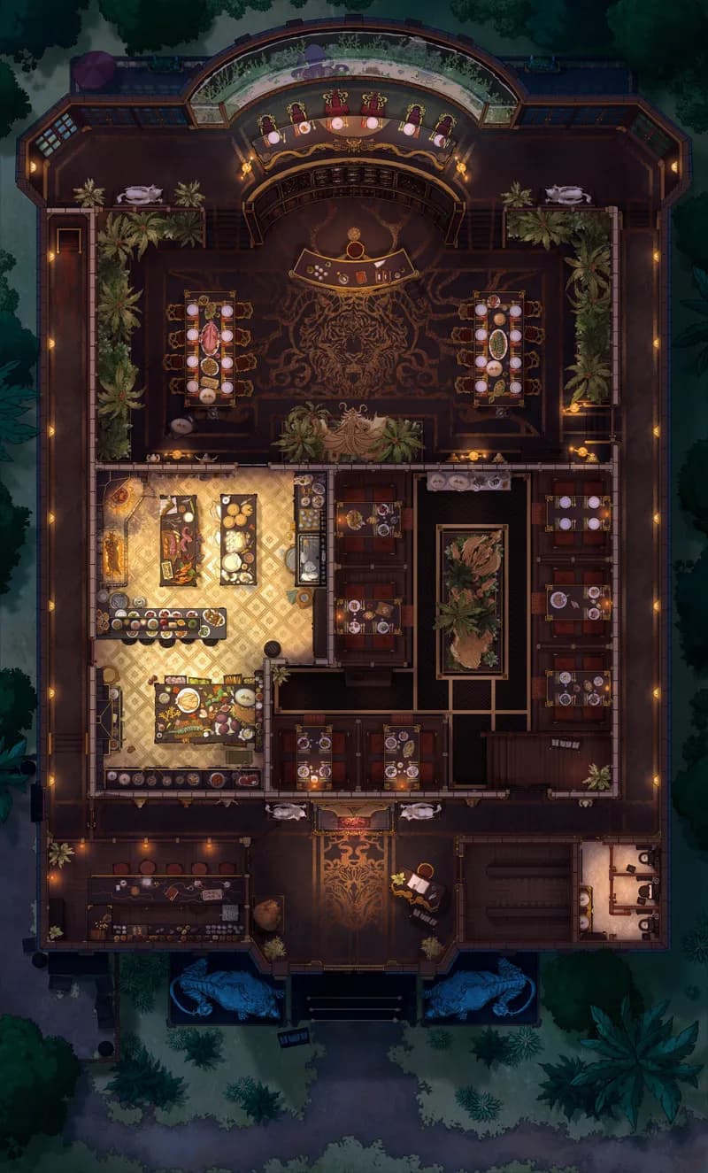 Monster Hunter Restaurant map, Ebony Night variant thumbnail