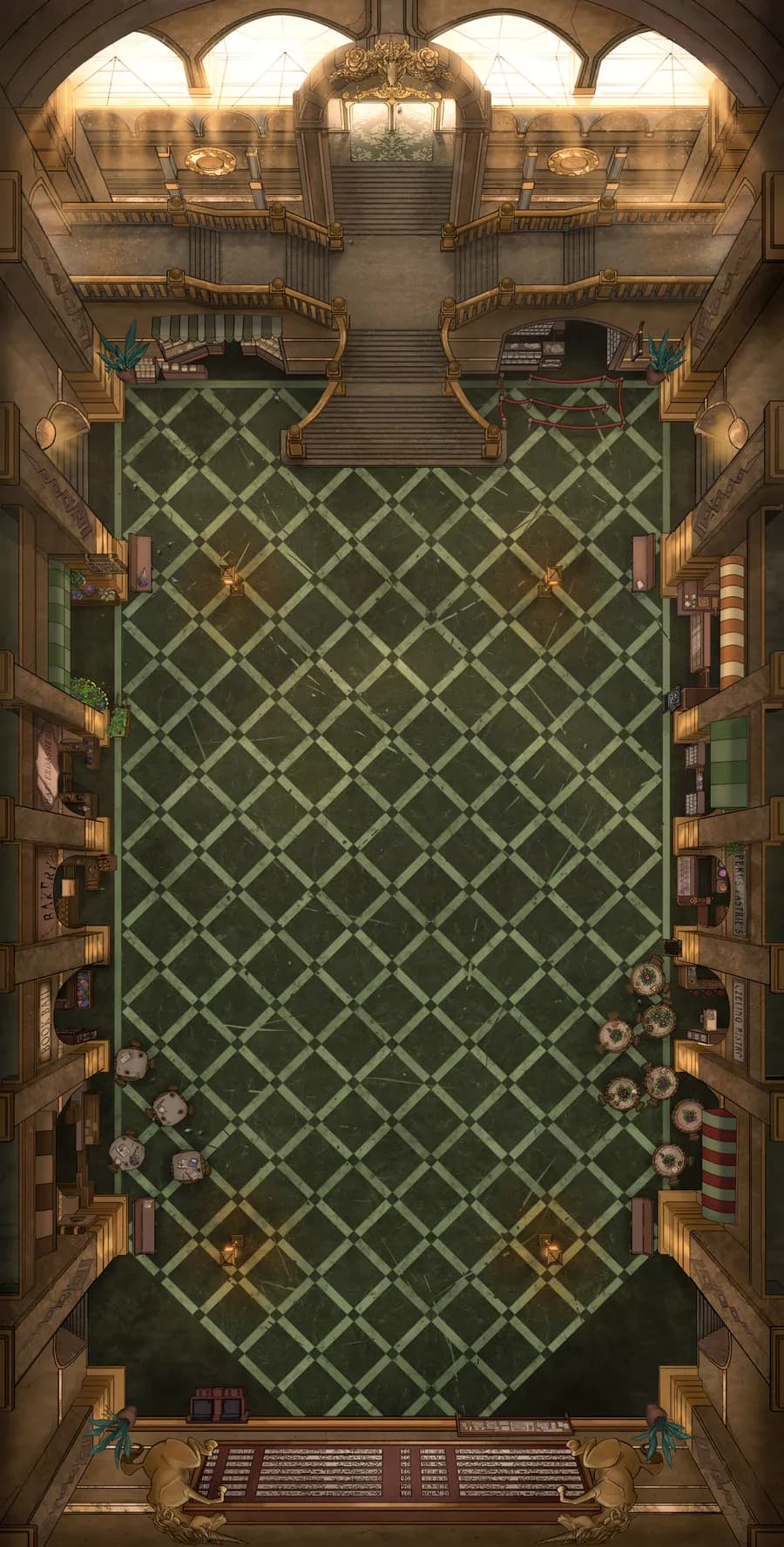 Train Station Concourse map, No Clock variant thumbnail
