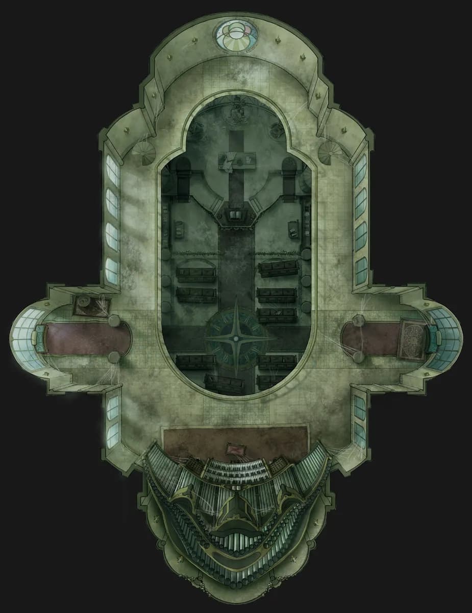 Solar Cathedral map, Abandoned Top Floor variant thumbnail