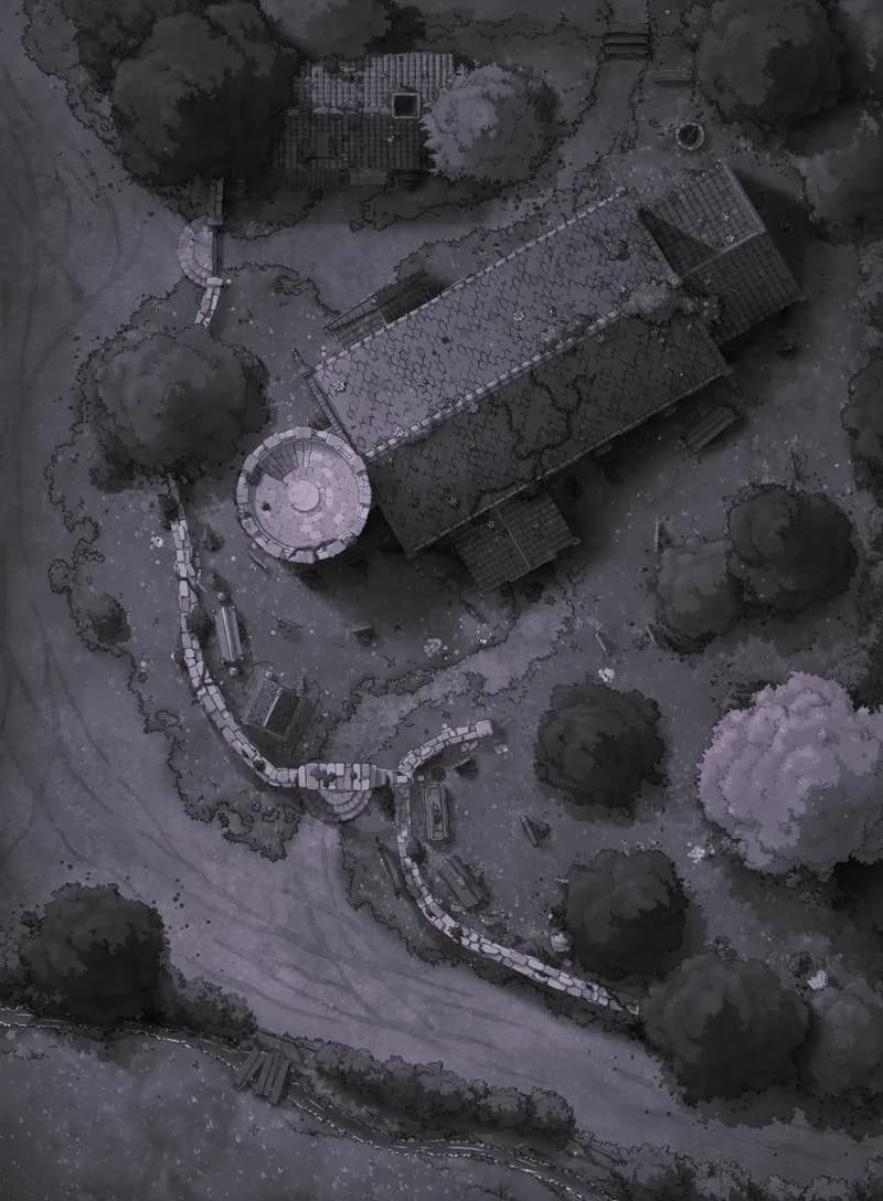 Peaceful Village Church map, Shadowland variant