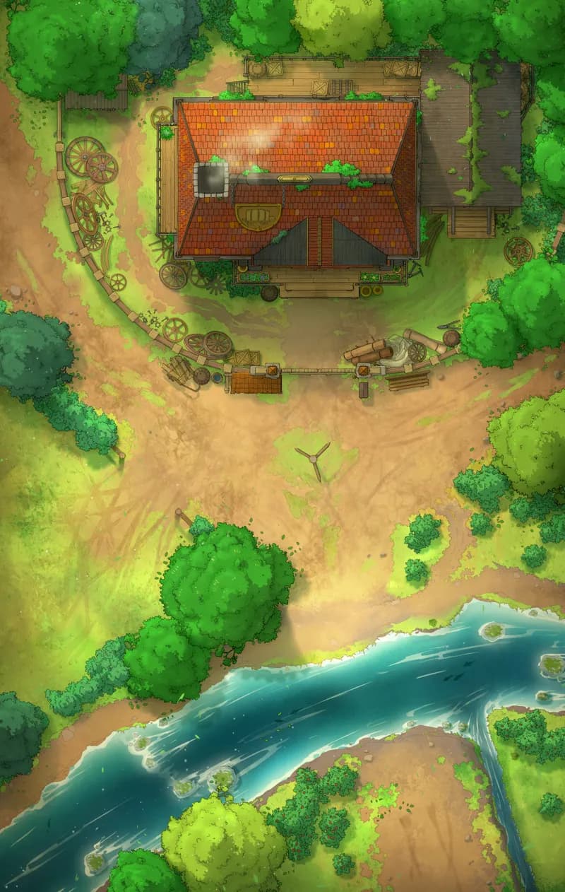 Village Wainwright Shop map, Isolated variant thumbnail
