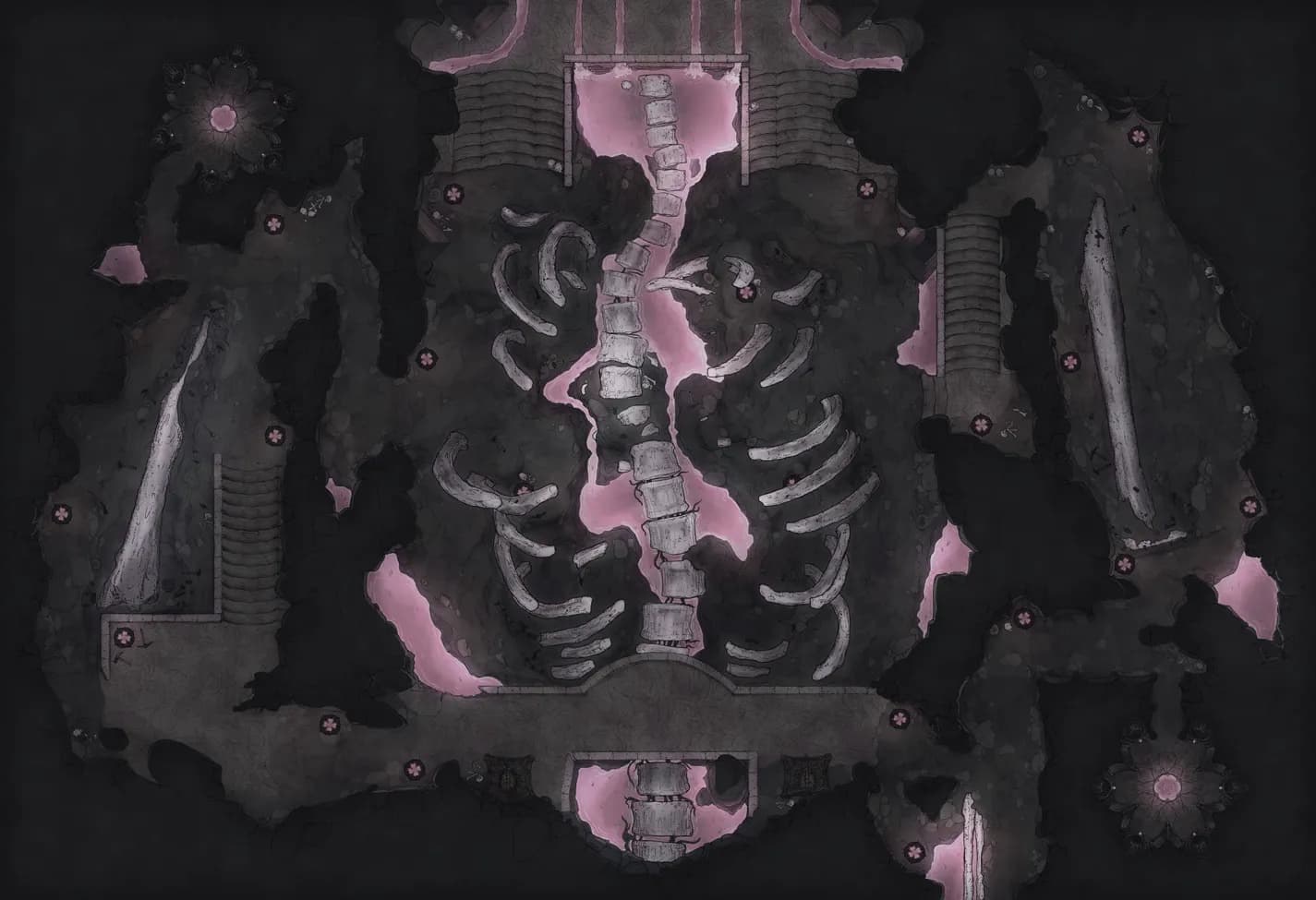 Elder Brain Spine Mine map, Dead Brain variant thumbnail