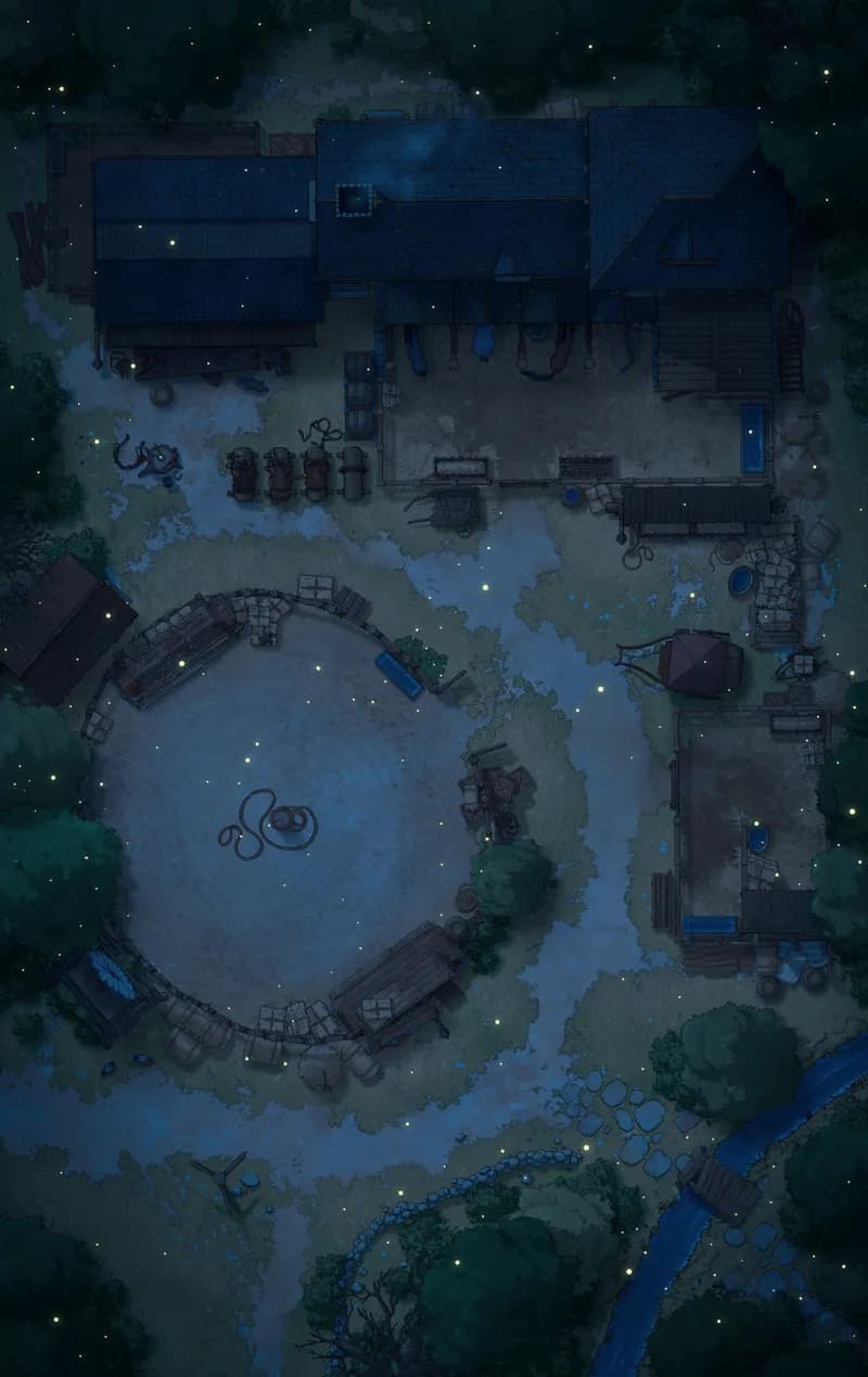 Pastoral Village Stables map, Fireflies variant thumbnail