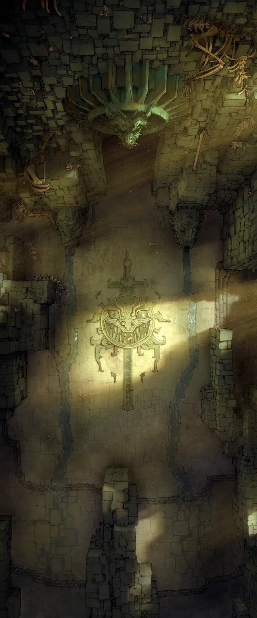 Dracolich Lair map, Original Day variant