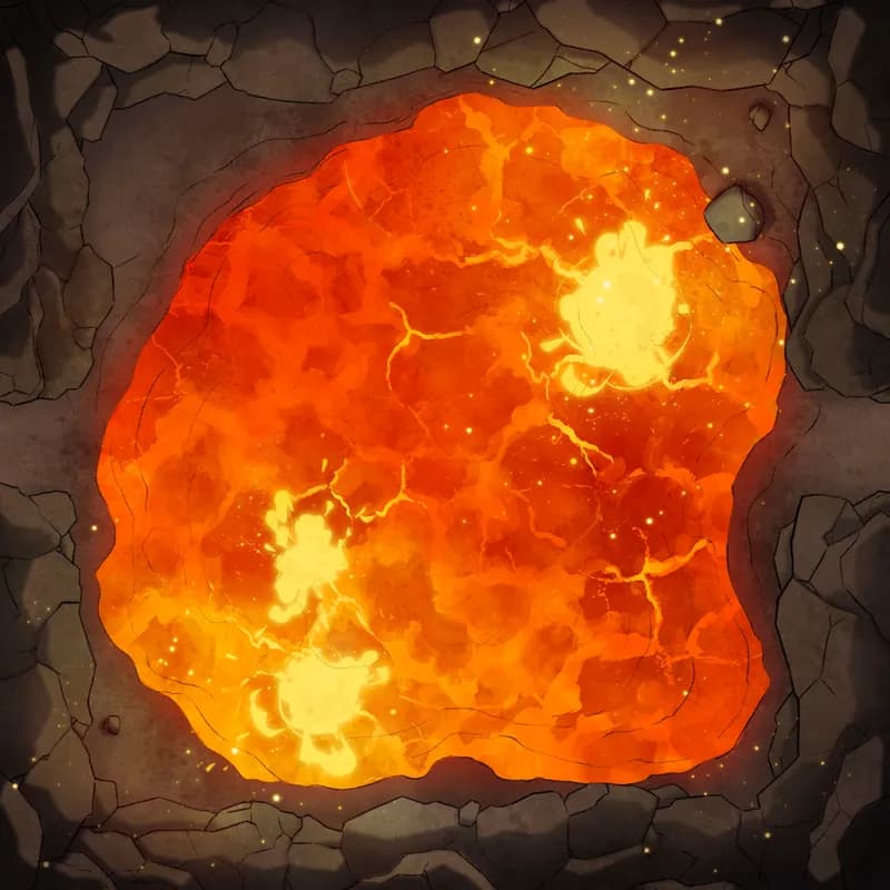 Modular Caves map, Lava Mines Pond variant thumbnail
