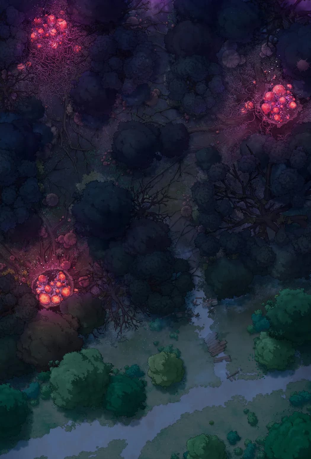Dark Woods Edge map, Eggs Night variant thumbnail