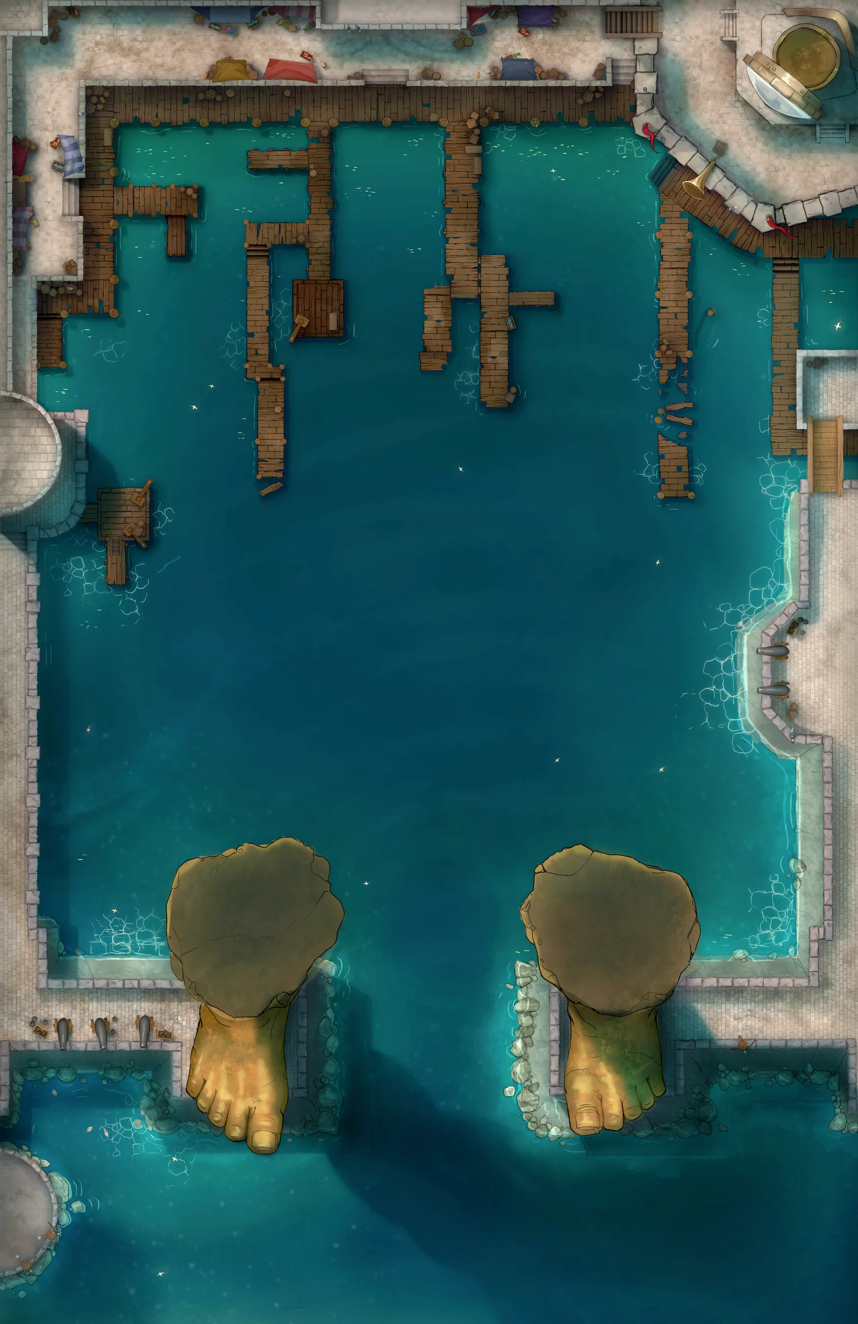 Colossus Port map, Empty Harbour variant thumbnail