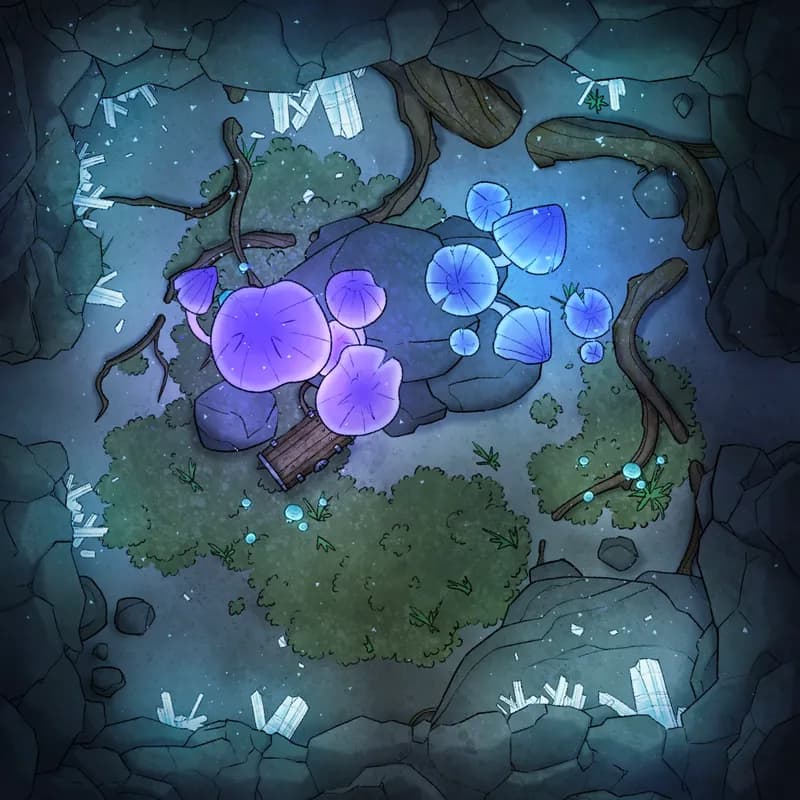 Modular Caves map, Crystal Caverns Tree Roots 02 variant thumbnail