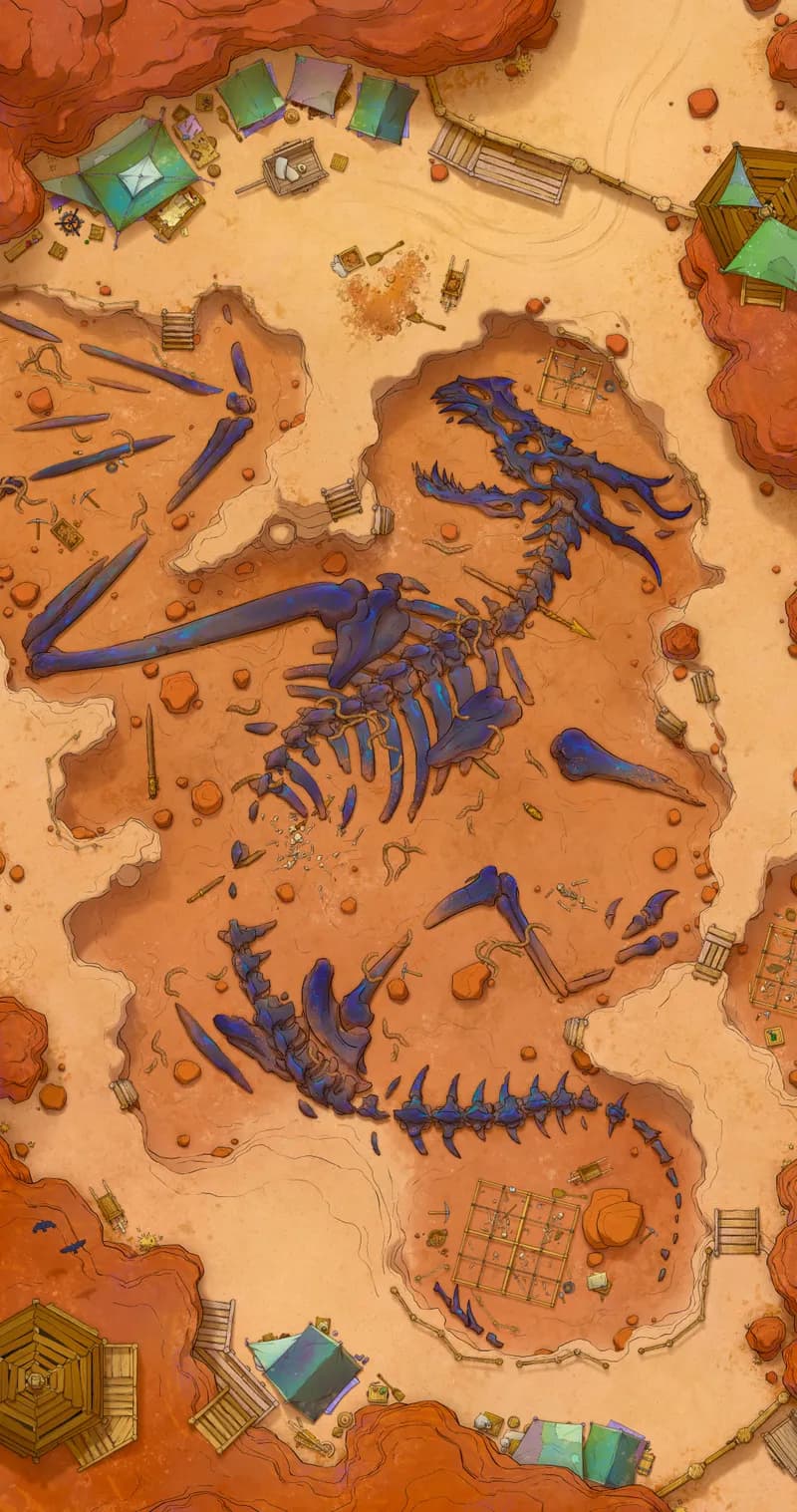Archaeological Dig map, Original Day variant