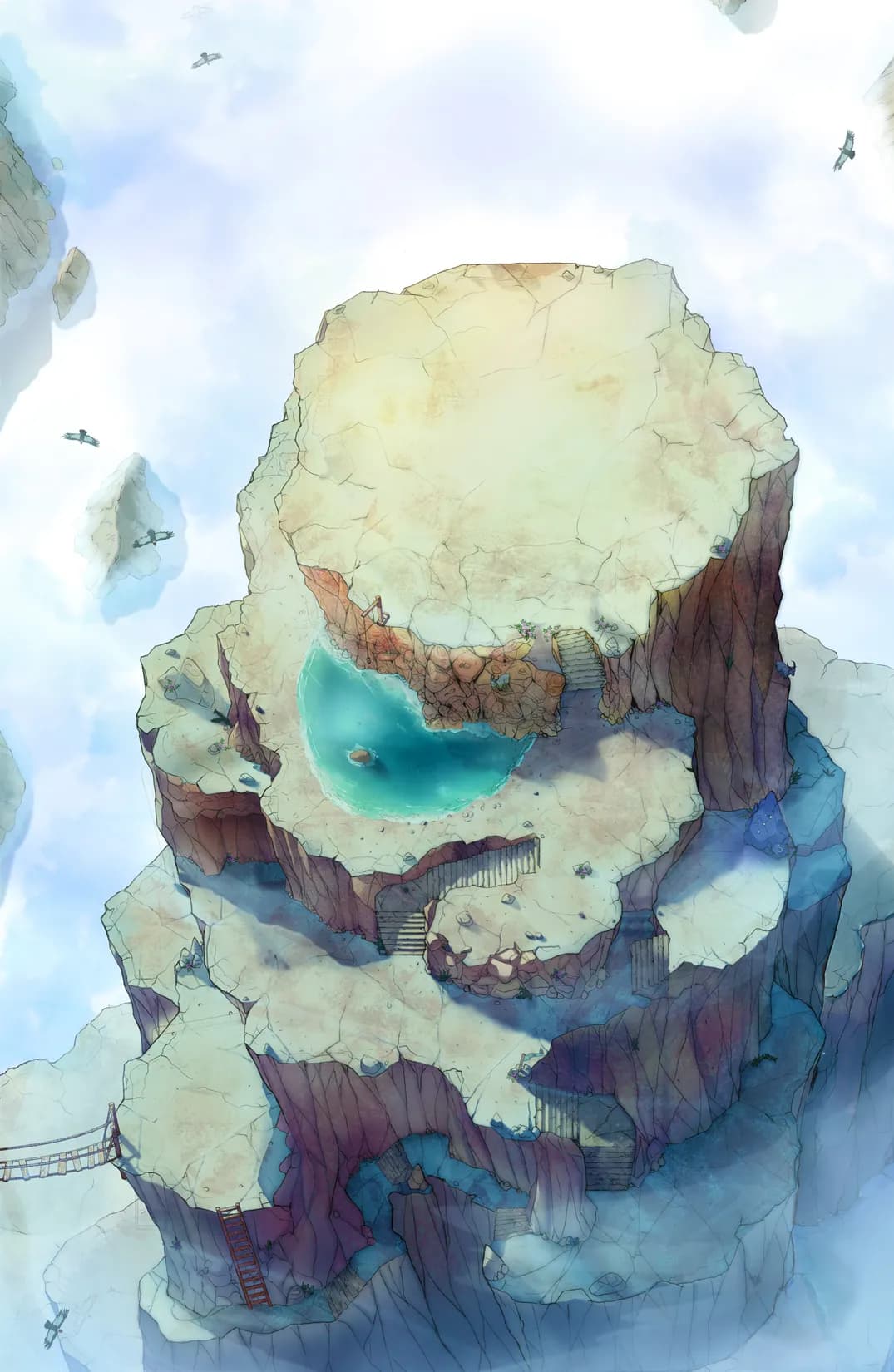 Mountaintop Observatory map, Natural Day variant thumbnail