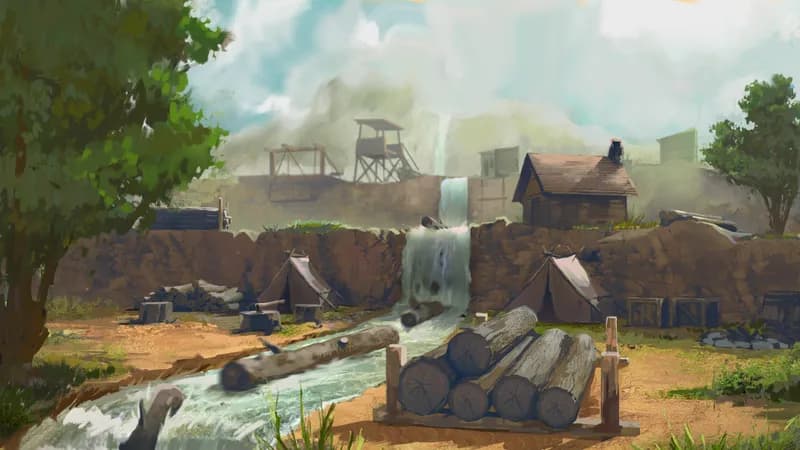 Mountain Logging Camp map, Original Day variant