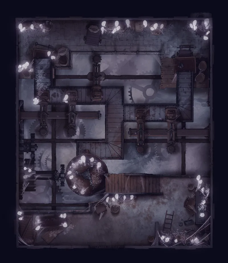 Bone Mill Interior map, Spider Infestation variant thumbnail
