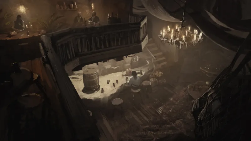 Port Pirate Tavern map, Stormy Outside variant