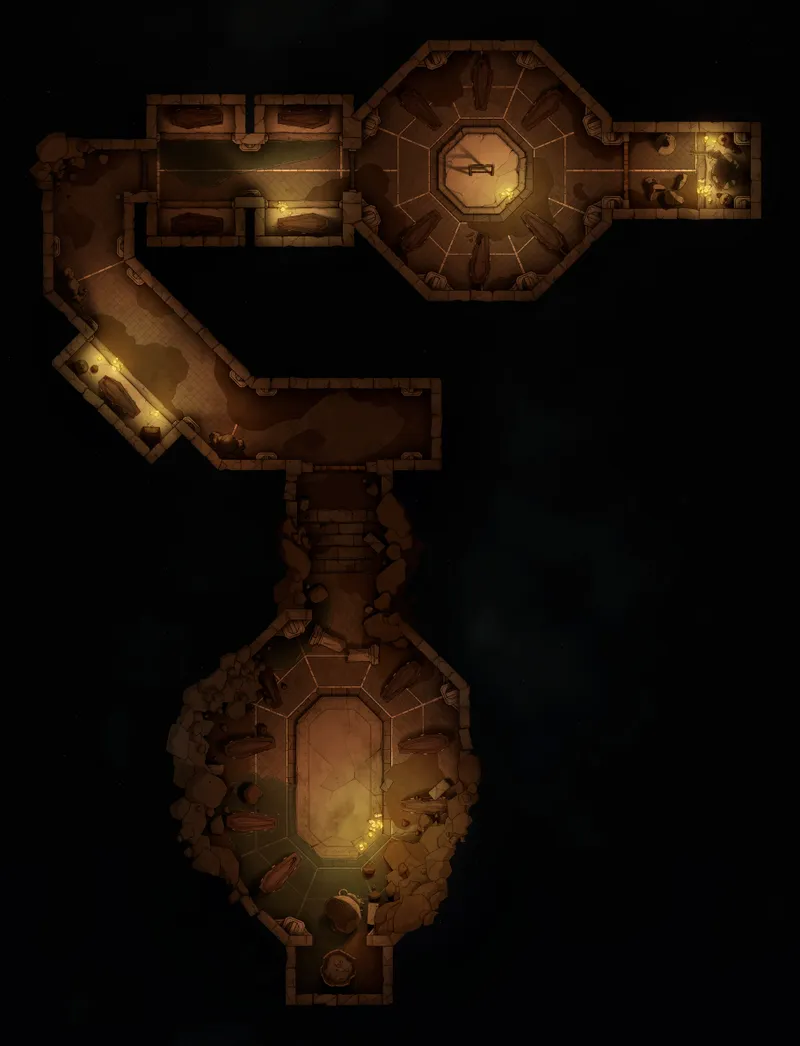 Forgotten Chapel Crypt map