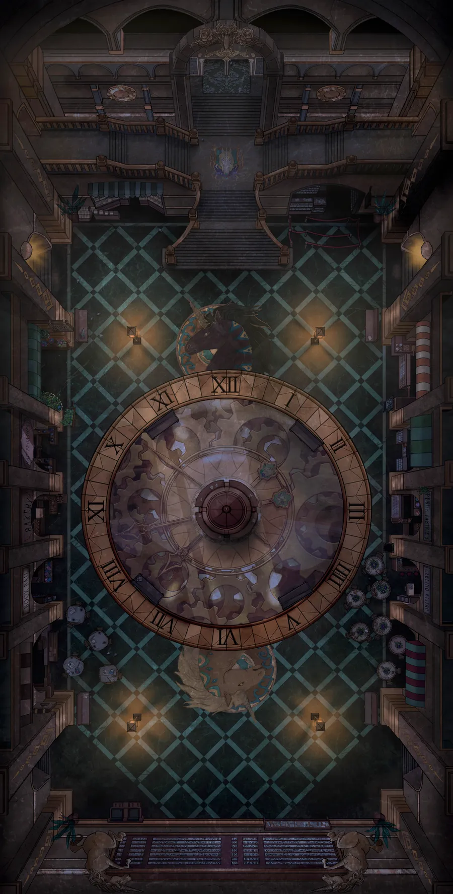 Train Station Concourse map, Original Night variant thumbnail