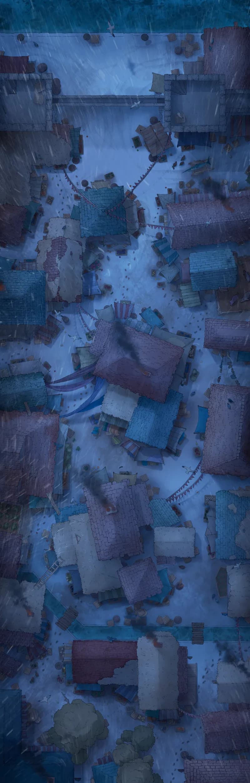 City Rooftop Chase map, Snowy variant thumbnail
