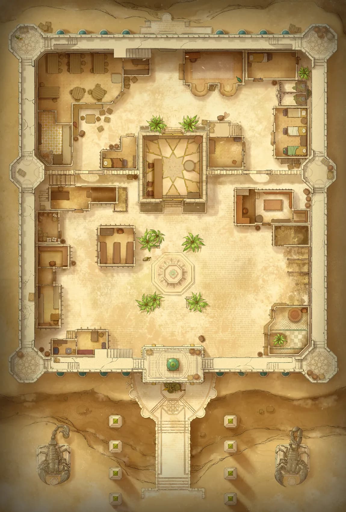 Desert Caravanserai map, Abandoned Day variant thumbnail