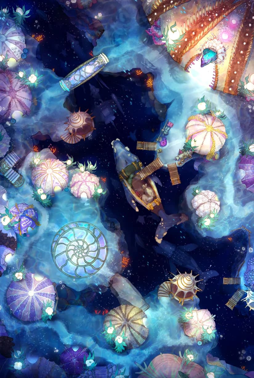 Merfolk Marina map, Original Day variant