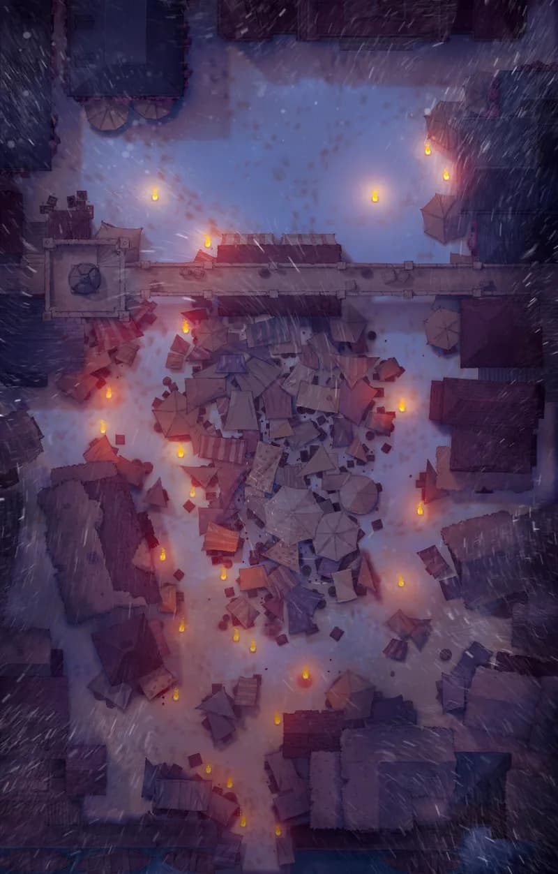 City Marketplace map, Snowy Midnight Night variant thumbnail