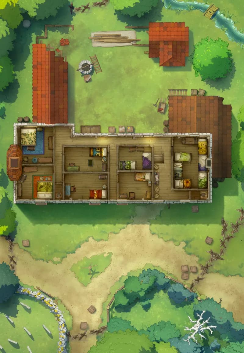 Ages of the Vale: Public House map, Upstairs Peasant Revolt variant thumbnail