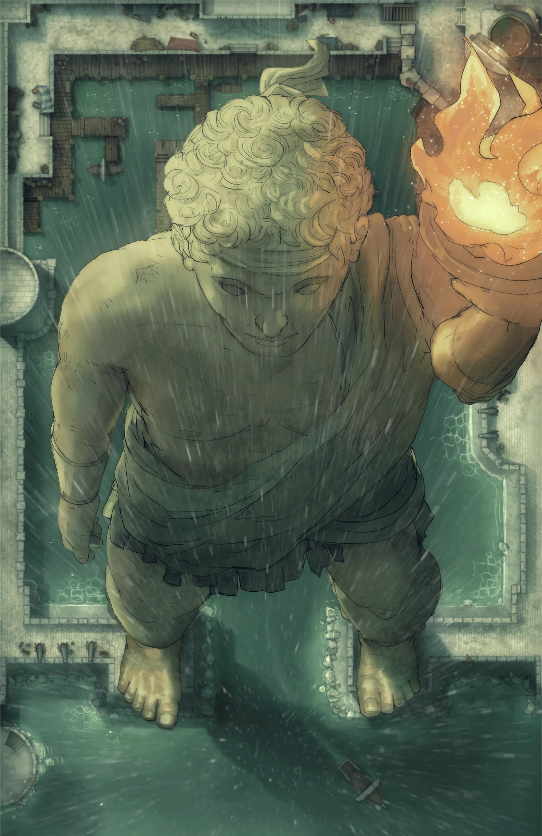 Colossus Port map, Statue Rain variant thumbnail
