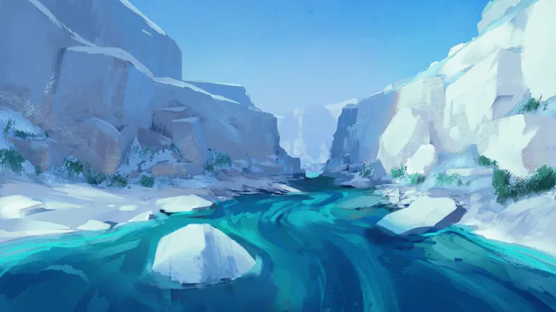 Medusa's Wake map, Winter Natural Day variant
