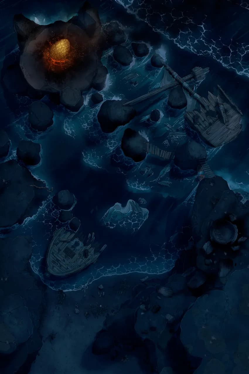Harpy Cove map, Dragon Egg Night variant thumbnail