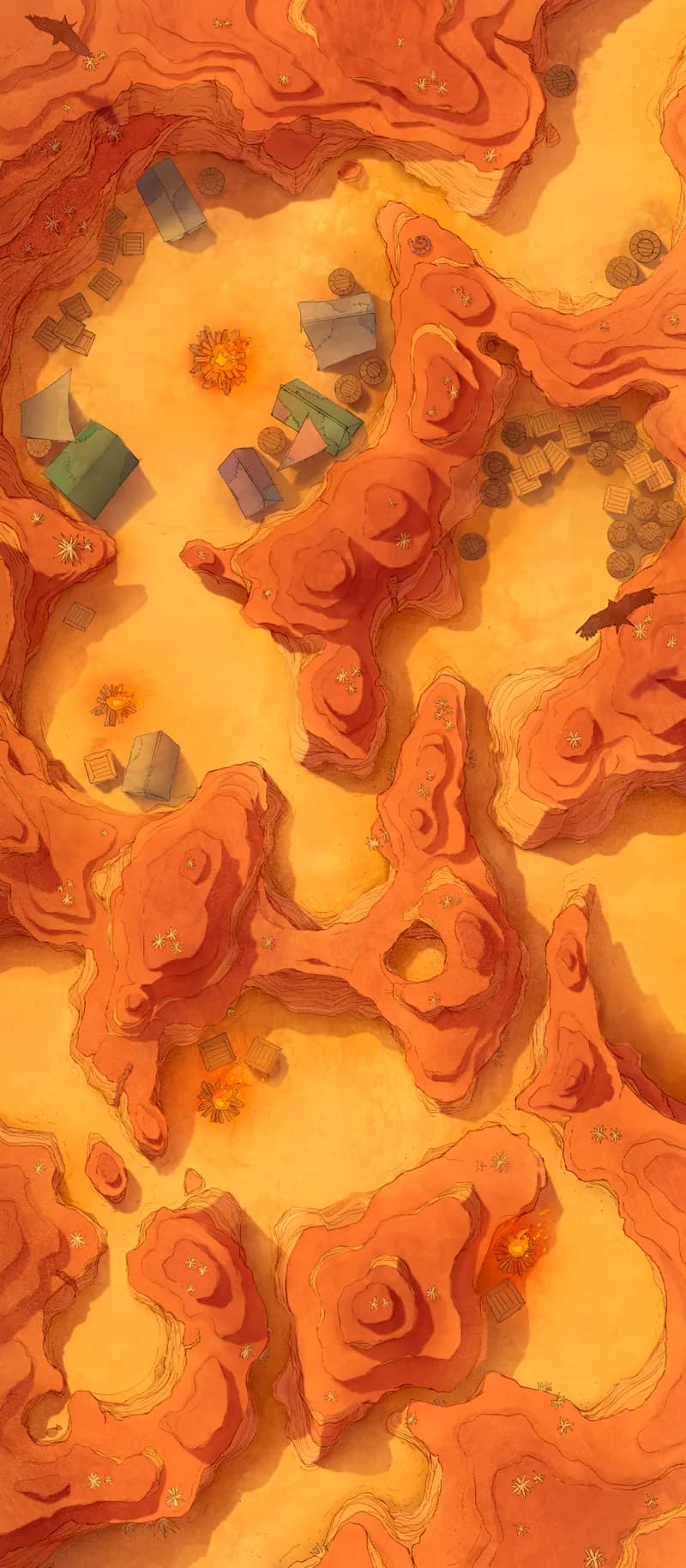 Antlion Canyon map, Bandit Camp Day variant thumbnail