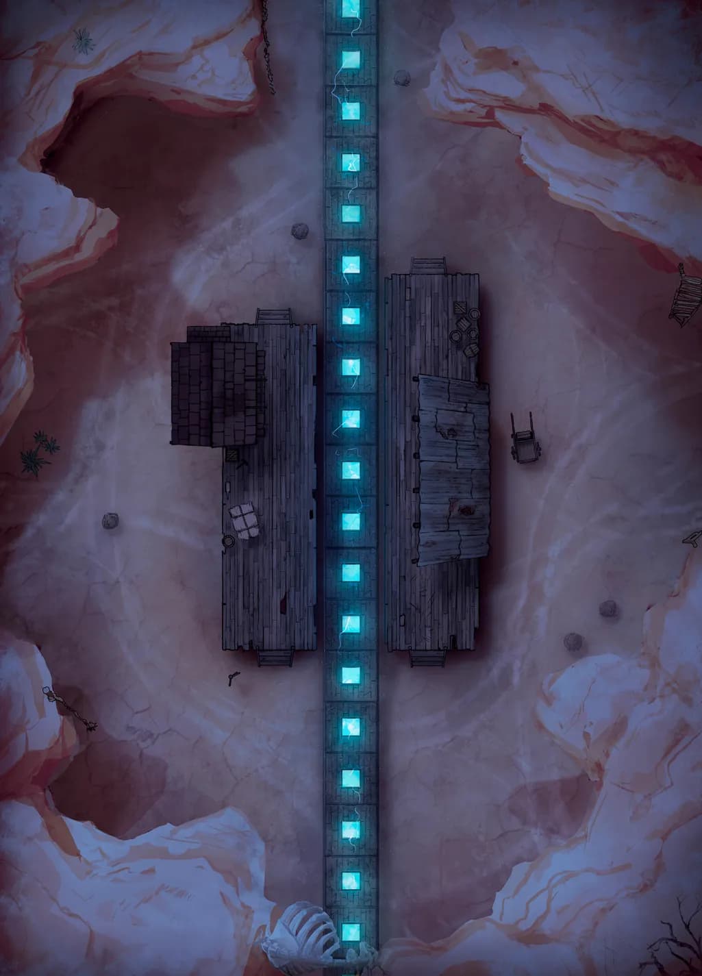 Desert Canyon map, Lighting Rail Station Night variant thumbnail