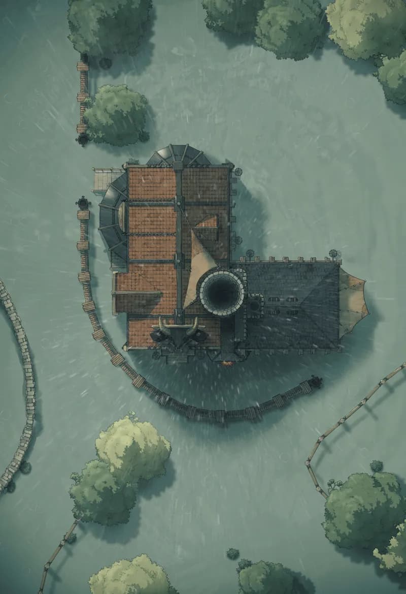 Village Blacksmith map, Flooded variant thumbnail