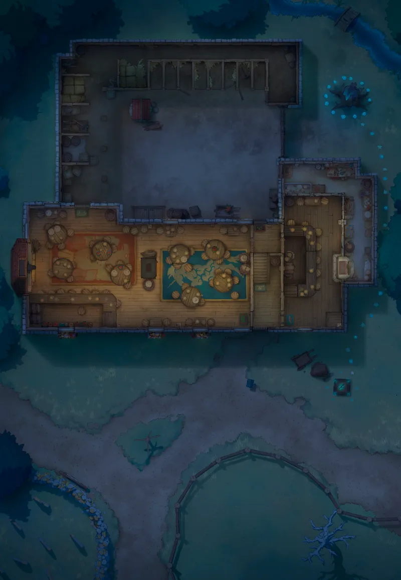Ages of the Vale: Coaching House map, Indoors Dryad Ceremony Night variant thumbnail