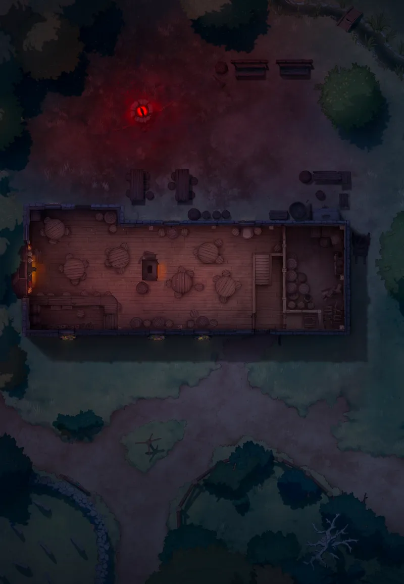 Ages of the Vale: Inn map, Indoors Hexed Well variant thumbnail