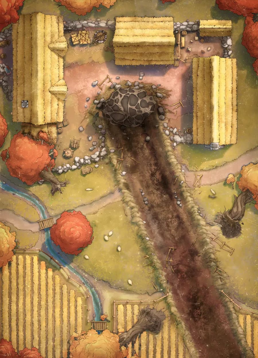 Impact Site map, Meteor Autumn variant thumbnail