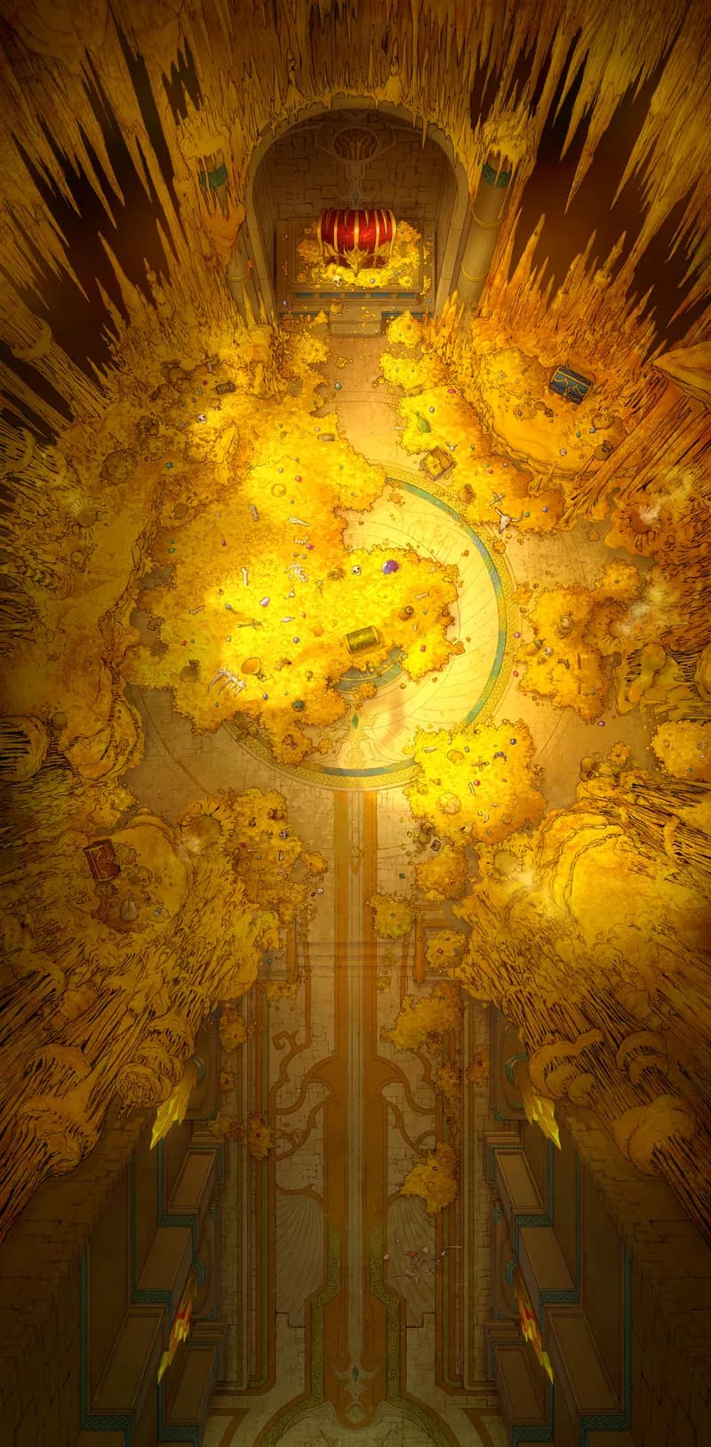 Dragon's Hoard map, Gold Lair variant thumbnail