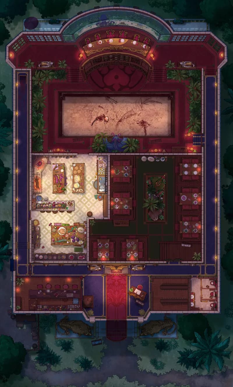 Monster Hunter Restaurant map, Fighting Pit 2 Night variant thumbnail