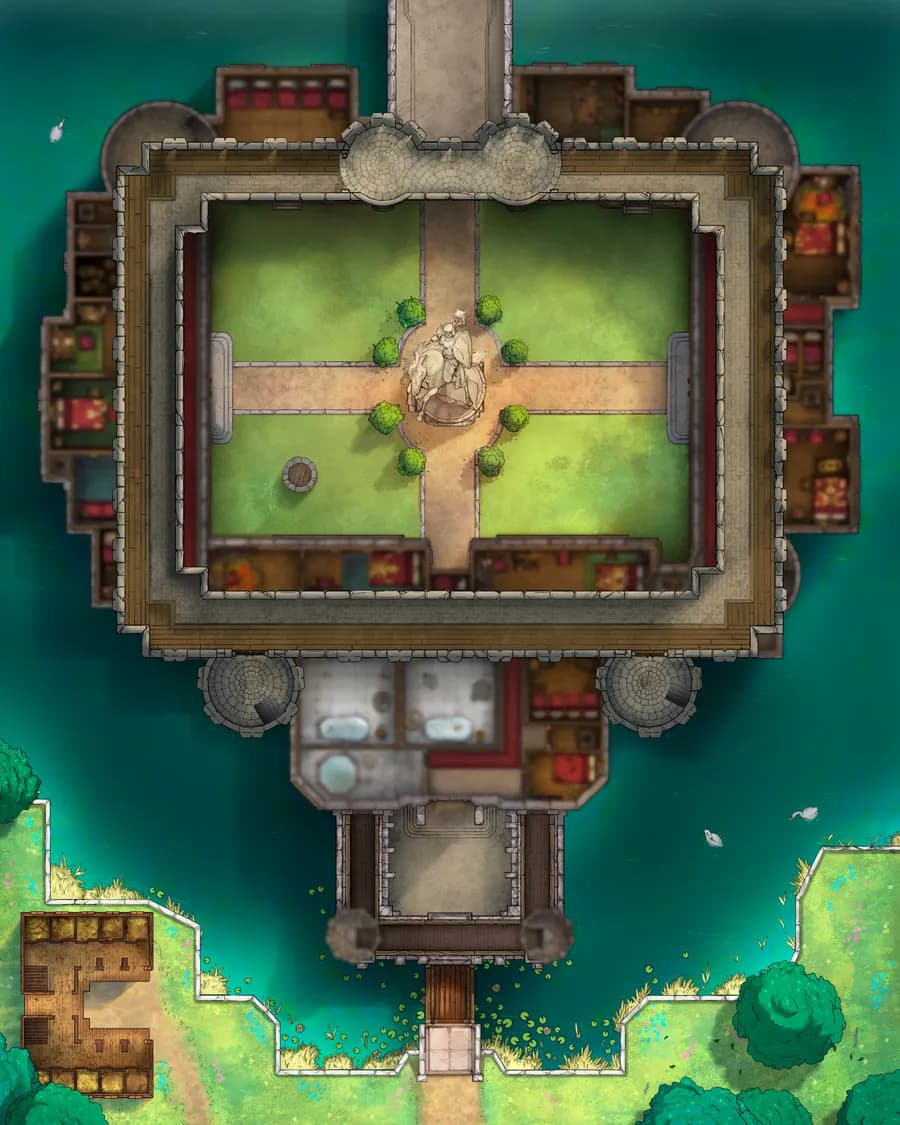 Palace Outer Court map, Third Floor Original Day variant thumbnail