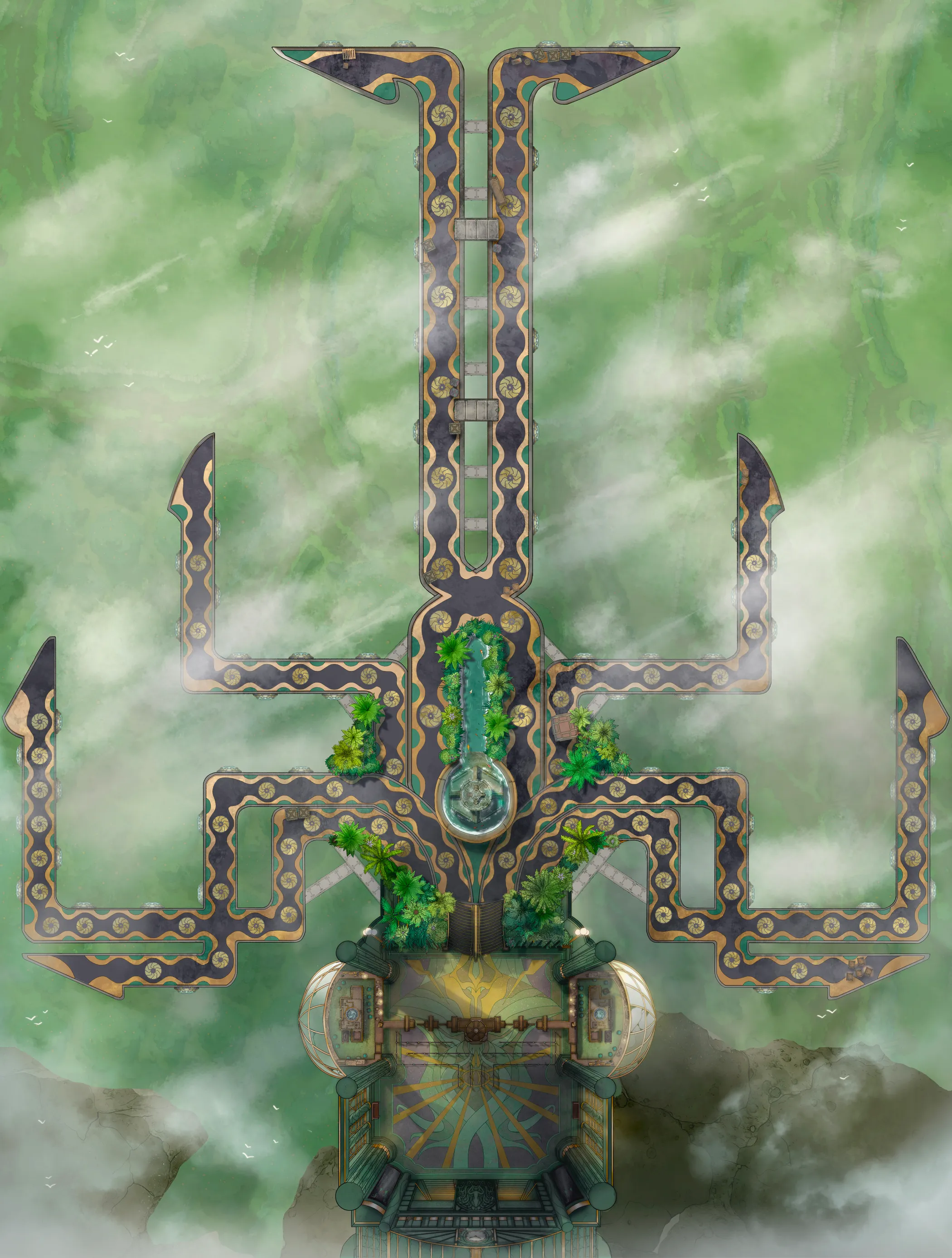 Airship Port map, Clifftop variant thumbnail