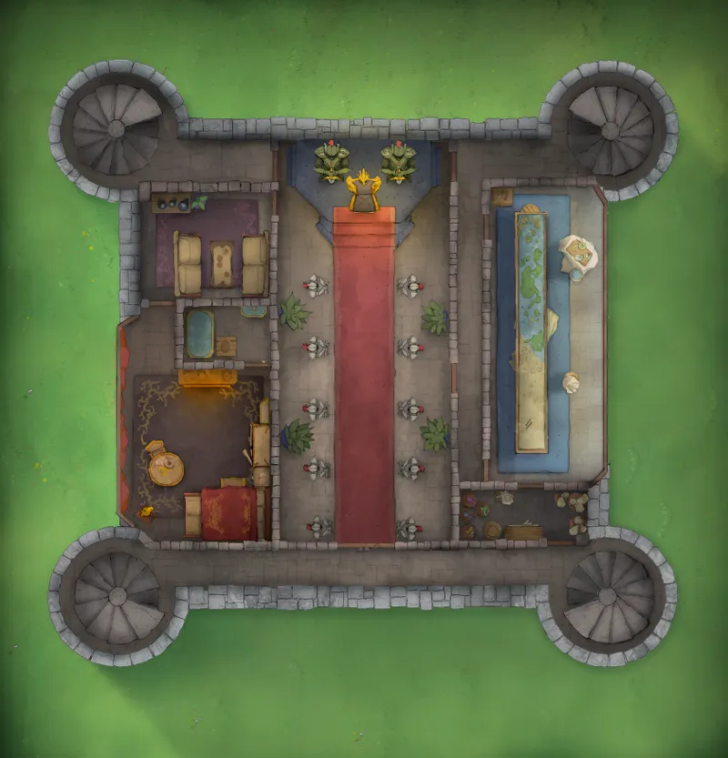 Grounded Castle map, Throne Day Original variant thumbnail