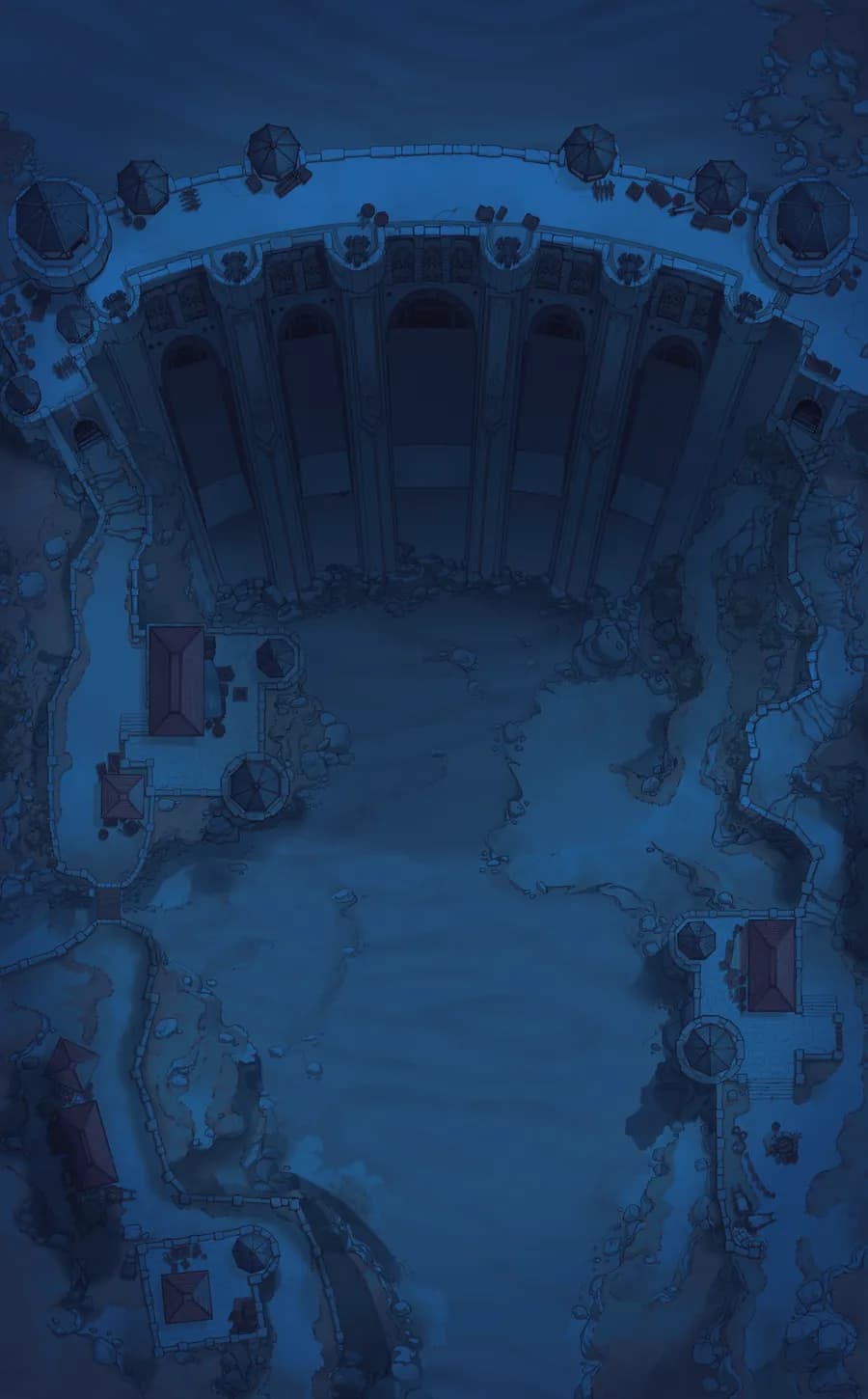 Fortified Dam map, Desert Night variant thumbnail