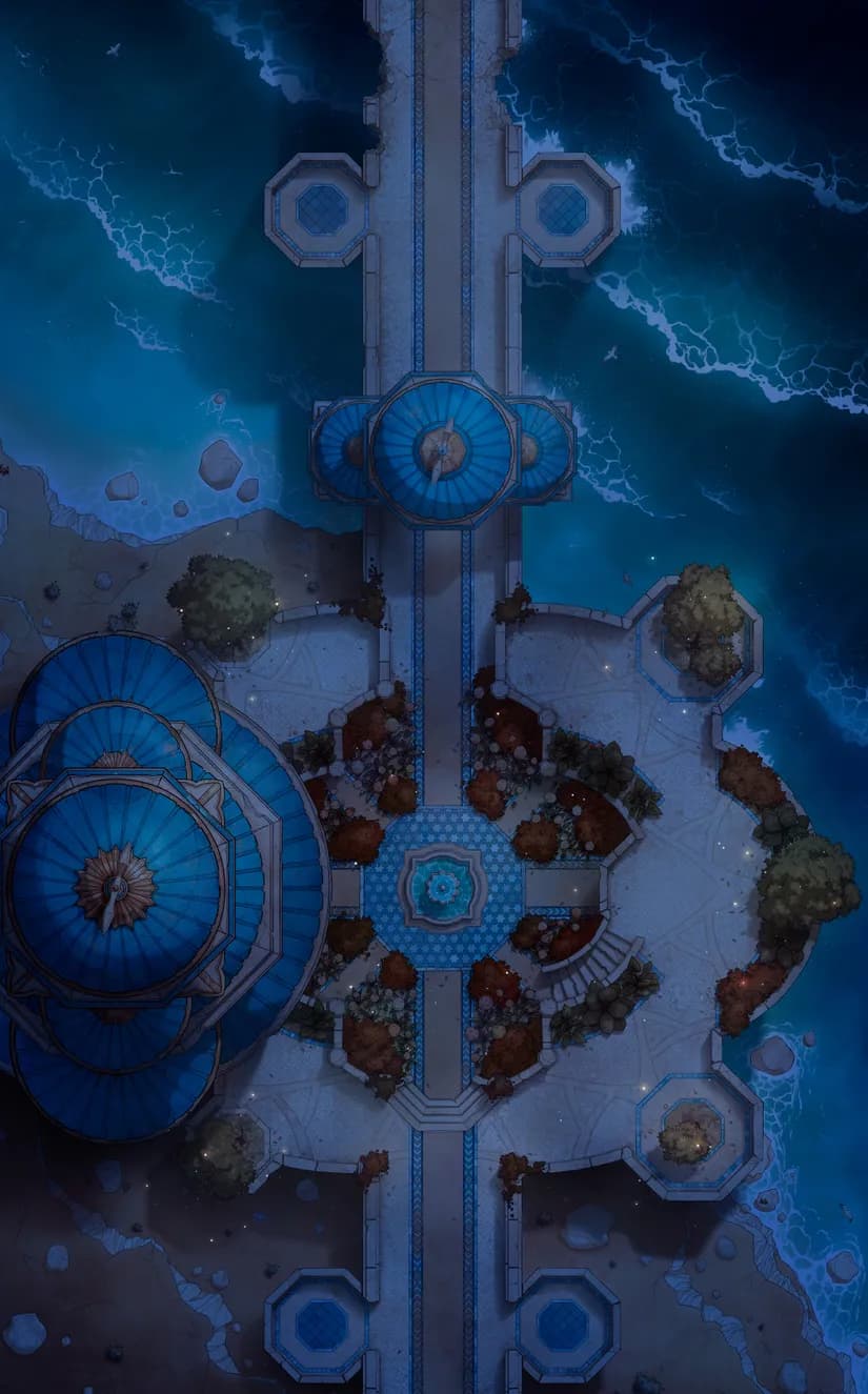 Djinn Gardens map, Autumn Night variant thumbnail