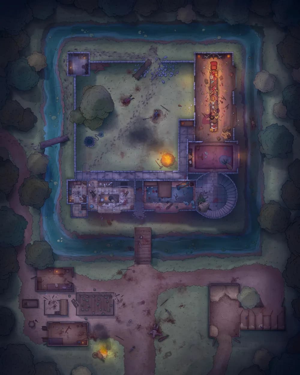 Ogre Queen Feast map, Blood Bath Night variant thumbnail