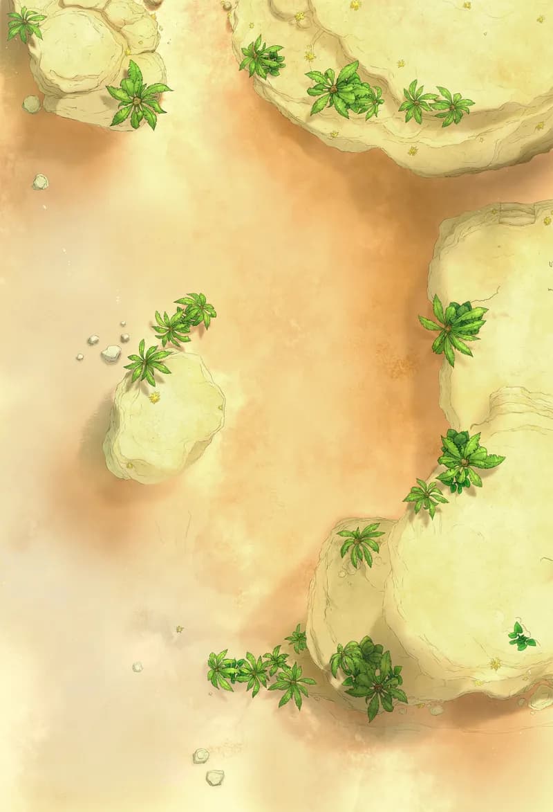 Beachside Bazaar map, Natural Desert variant thumbnail