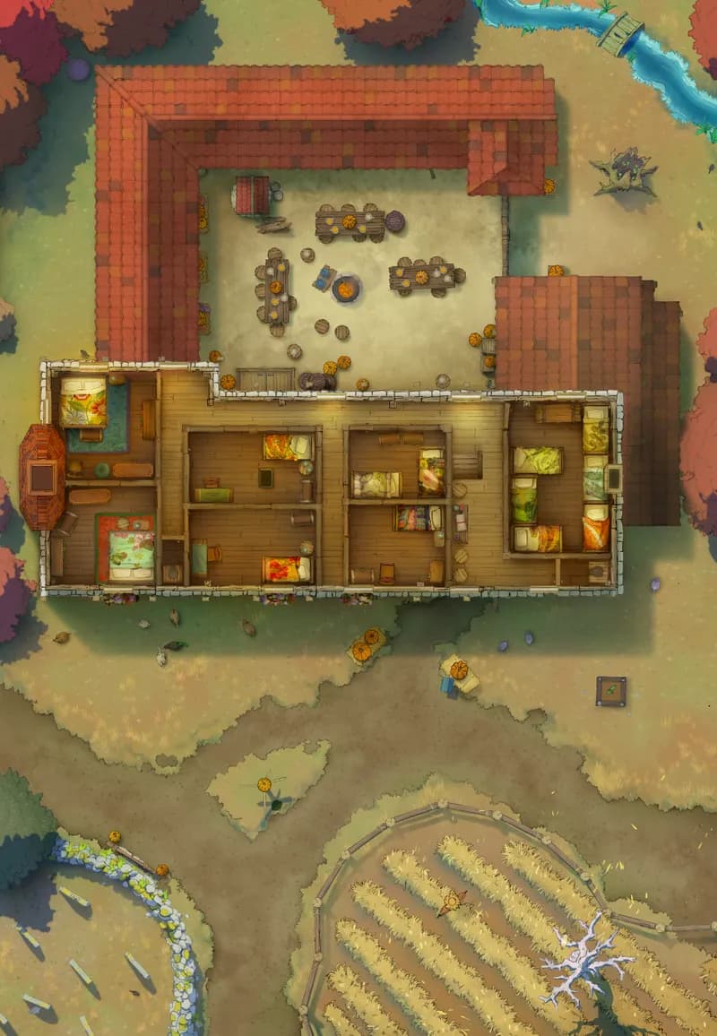 Ages of the Vale: Coaching House map, Upstairs Harvest Festival Day variant thumbnail