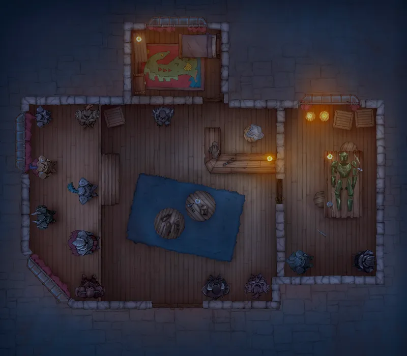 City Streets map, Eckart's Armour Shop Night variant thumbnail