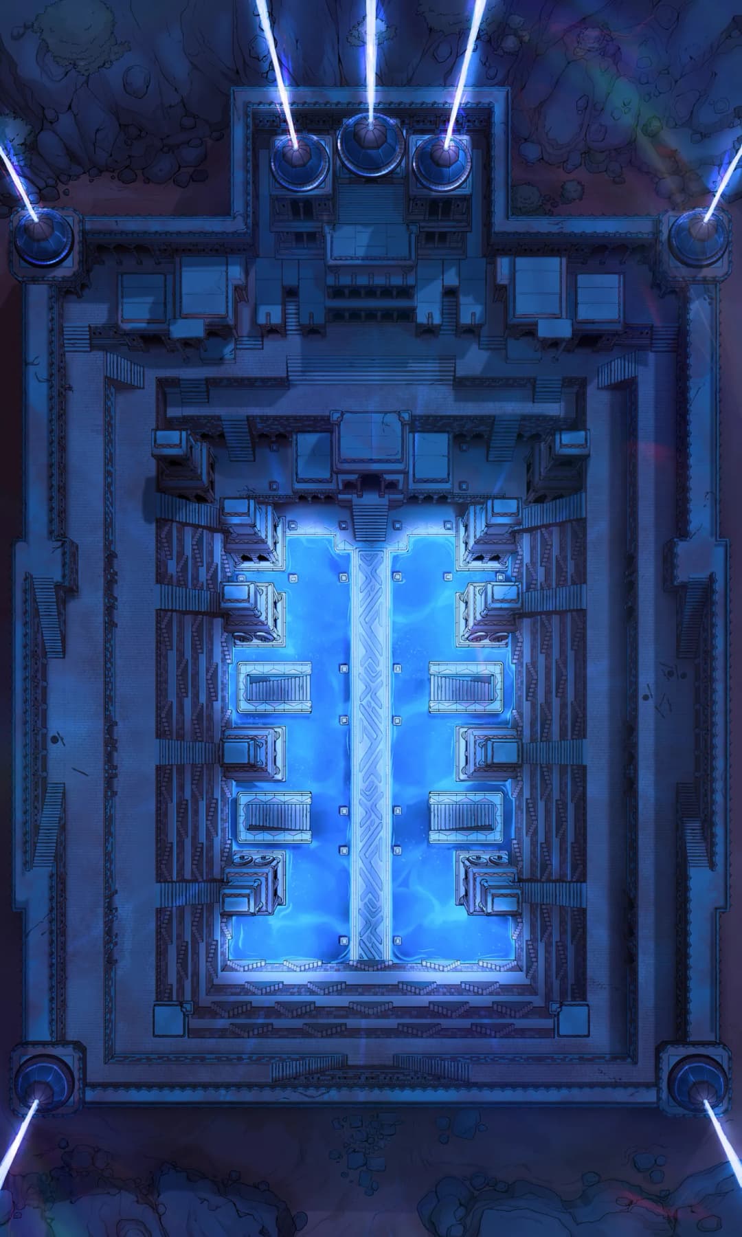Ancient Stepwell map, Arcane Channel variant